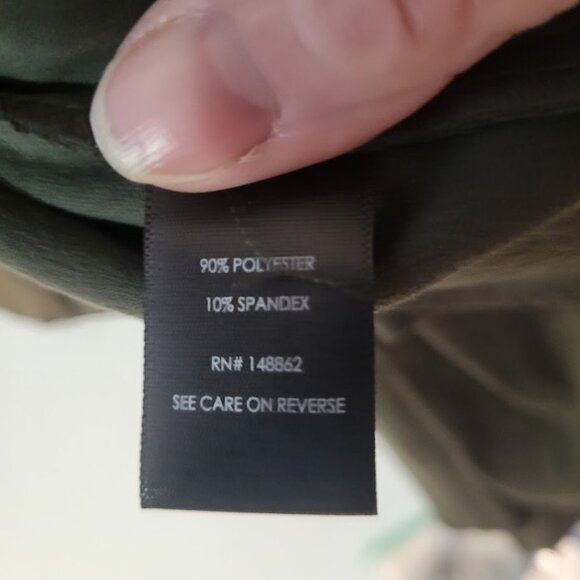 Olive Green Draping Peachskin Jacket Size 5x Torrid Host Pick - Picture 4 of 5